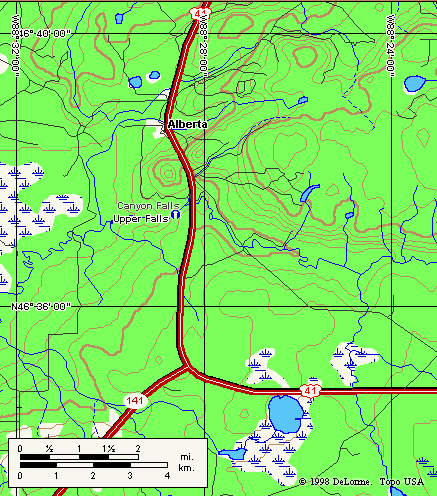 Sturgeon River Map