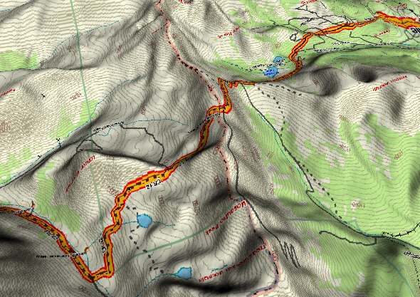 Mosquito Pass - 3D Map