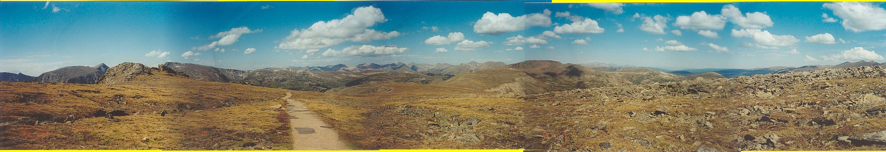 Panarama from Pass at Rocky Mountain National Park